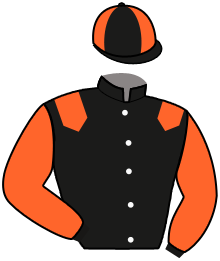 casaque portée par Garnier E. jockey du cheval de course MISS SCARLET, information pmu ZETURF