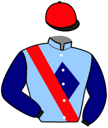 casaque portée par Bourguigneau Tom jockey du cheval de course MUKTI, information pmu ZETURF
