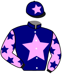 casaque portée par Guy Mr F. jockey du cheval de course SAINT HELLIER, information pmu ZETURF