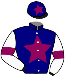casaque portée par Guarnieri Nic. jockey du cheval de course LUMINESCE, information pmu ZETURF