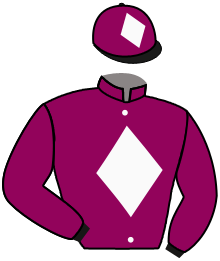 casaque portée par Valle Skar Mlle F. jockey du cheval de course ROMANESQUE, information pmu ZETURF