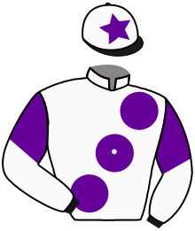 casaque portée par Thomas Ron. jockey du cheval de course REVUELTO, information pmu ZETURF casaque portée par Thomas Ron. jockey du cheval de course REVUELTO, information pmu ZETURF