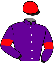 casaque portée par Feyte C. jockey du cheval de course NATIF DES CAILLONS, information pmu ZETURF