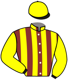casaque portée par Crastus A. jockey du cheval de course LAVIRCA DODVILLE, information pmu ZETURF