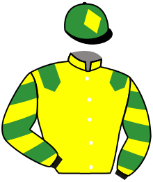 casaque portée par Faivre-picon G. jockey du cheval de course ANTAIOS, information pmu ZETURF