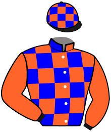 casaque portée par Lagadeuc F. jockey du cheval de course NIKITA DES CHARMES, information pmu ZETURF