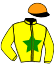 casaque portée par Charlot M. X. jockey du cheval de course INOLA DE BERTRANGE, information pmu ZETURF