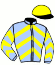 casaque portée par Thomas B. jockey du cheval de course HEPONA D'UN JOUR (FR), information pmu ZETURF