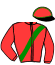 casaque portée par Lepere D. jockey du cheval de course ECALIERE (FR), information pmu ZETURF