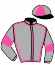 casaque portée par Raffin E. jockey du cheval de course HERCULE VIF (FR), information pmu ZETURF