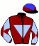 casaque portée par Thoral Mlle M. jockey du cheval de course MOPUTO (FR), information pmu ZETURF