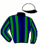 casaque portée par Grosbot R. jockey du cheval de course HARDIE DE BUSSIERE, information pmu ZETURF