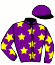 casaque portée par Cury A. jockey du cheval de course HOLD UP MESSI, information pmu ZETURF