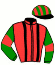 casaque portée par Nicco Mlle A. jockey du cheval de course YELLOW SAMBA, information pmu ZETURF