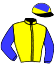 casaque portée par Cadeddu M. jockey du cheval de course STIRLING, information pmu ZETURF