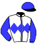 casaque portée par Boutin Hug. jockey du cheval de course RIVER KLASS, information pmu ZETURF