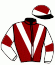 casaque portée par Seguy V. jockey du cheval de course WIN DAISY, information pmu ZETURF