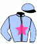 casaque portée par Trullier T. jockey du cheval de course EL ROY, information pmu ZETURF