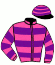 casaque portée par Ruis S. jockey du cheval de course AMANDERO, information pmu ZETURF