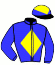 casaque portée par Monnier A. jockey du cheval de course FAIT MARQUAND, information pmu ZETURF