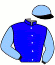 casaque portée par Besnier H. jockey du cheval de course SACRED SPIRIT, information pmu ZETURF