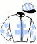 casaque portée par Lamaziere L. jockey du cheval de course JESSICA TURGOT, information pmu ZETURF