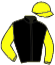 casaque portée par Garcia Dy. jockey du cheval de course LANAKEN, information pmu ZETURF