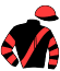 casaque portée par Rochard B. jockey du cheval de course KOUSINE CARISAIE, information pmu ZETURF
