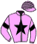 casaque portée par Congiu G. jockey du cheval de course AGOUREIL, information pmu ZETURF
