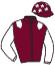 casaque portée par Velon Mlle M. jockey du cheval de course STORMY BABY, information pmu ZETURF casaque portée par Velon Mlle M. jockey du cheval de course STORMY BABY, information pmu ZETURF