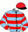 casaque portée par Garcia L. jockey du cheval de course JEU MYSTIC, information pmu ZETURF