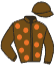 casaque portée par Weissmeier Mlle E. R. jockey du cheval de course SEVERIN, information pmu ZETURF