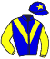 casaque portée par Besnier H. jockey du cheval de course BURSARD, information pmu ZETURF