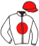 casaque portée par Planque S. jockey du cheval de course KIM DU LEMO, information pmu ZETURF