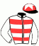 casaque portée par Siaffa G. jockey du cheval de course LIBERTY MARCH, information pmu ZETURF