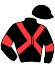 casaque portée par Martin G. jockey du cheval de course KATANA, information pmu ZETURF