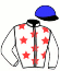 casaque portée par Raffin E. jockey du cheval de course LUCKY SIBEY, information pmu ZETURF casaque portée par Raffin E. jockey du cheval de course LUCKY SIBEY, information pmu ZETURF