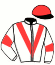 casaque portée par Lecoeuvre C. jockey du cheval de course MAYNONA, information pmu ZETURF