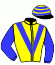 casaque portée par Thomas Ron. jockey du cheval de course BRAINSTORMING, information pmu ZETURF